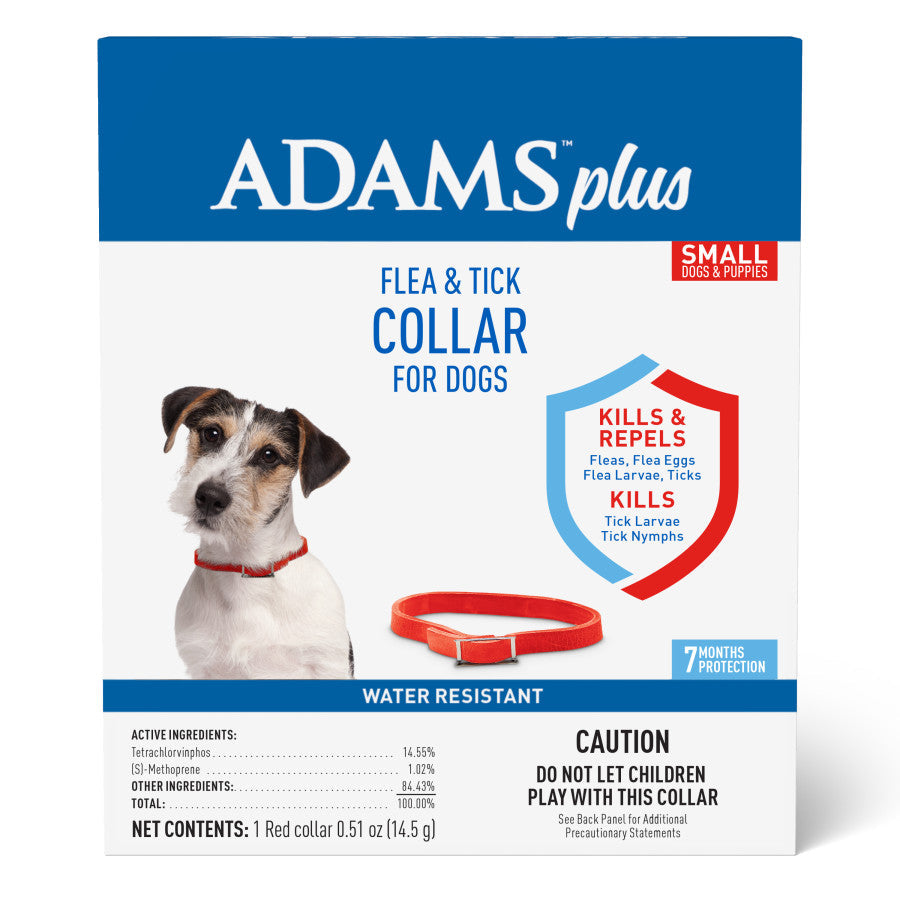 Adams Plus Flea Tick Dog Collar for Dogs, Small Small