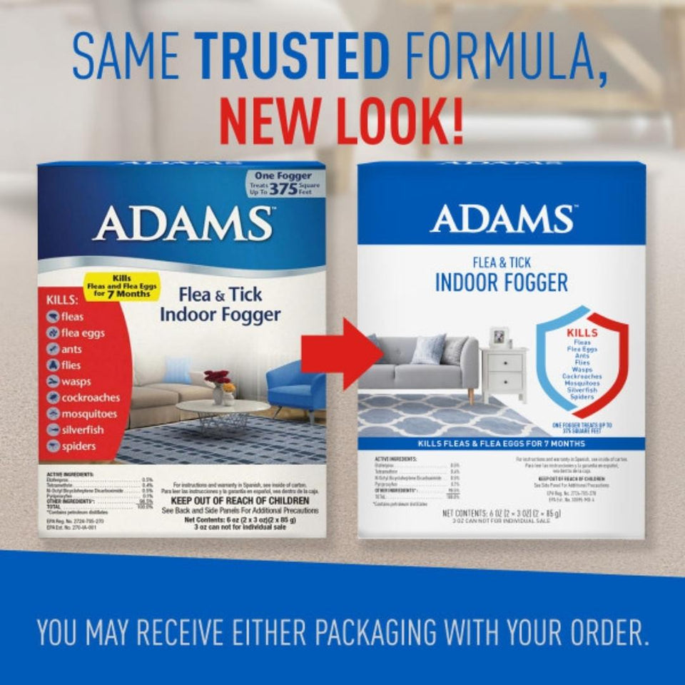 Adams Flea & Tick Indoor Fogger 2 ct Clear 3 oz. Cans, view 2