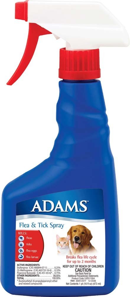 Adams Flea Tick Spray 1ea/16 fl oz - Pets Perfect