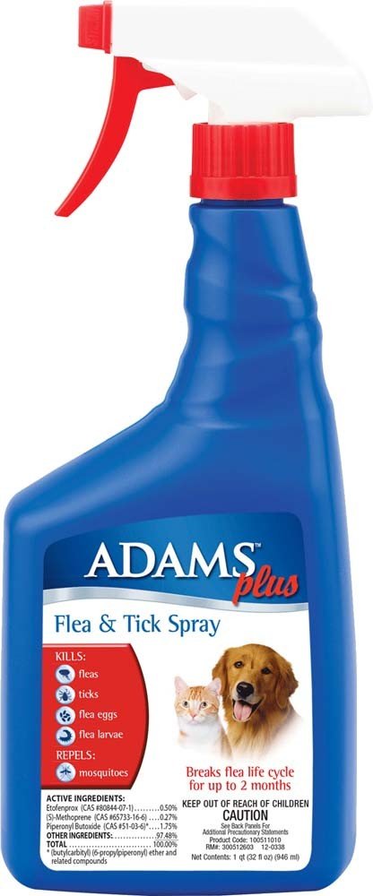 Adams Flea Tick Dog and Cat Spray 1ea/32 fl oz - Pets Perfect