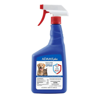Adams Flea Tick Dog and Cat Spray 1ea/32 fl oz - Pets Perfect