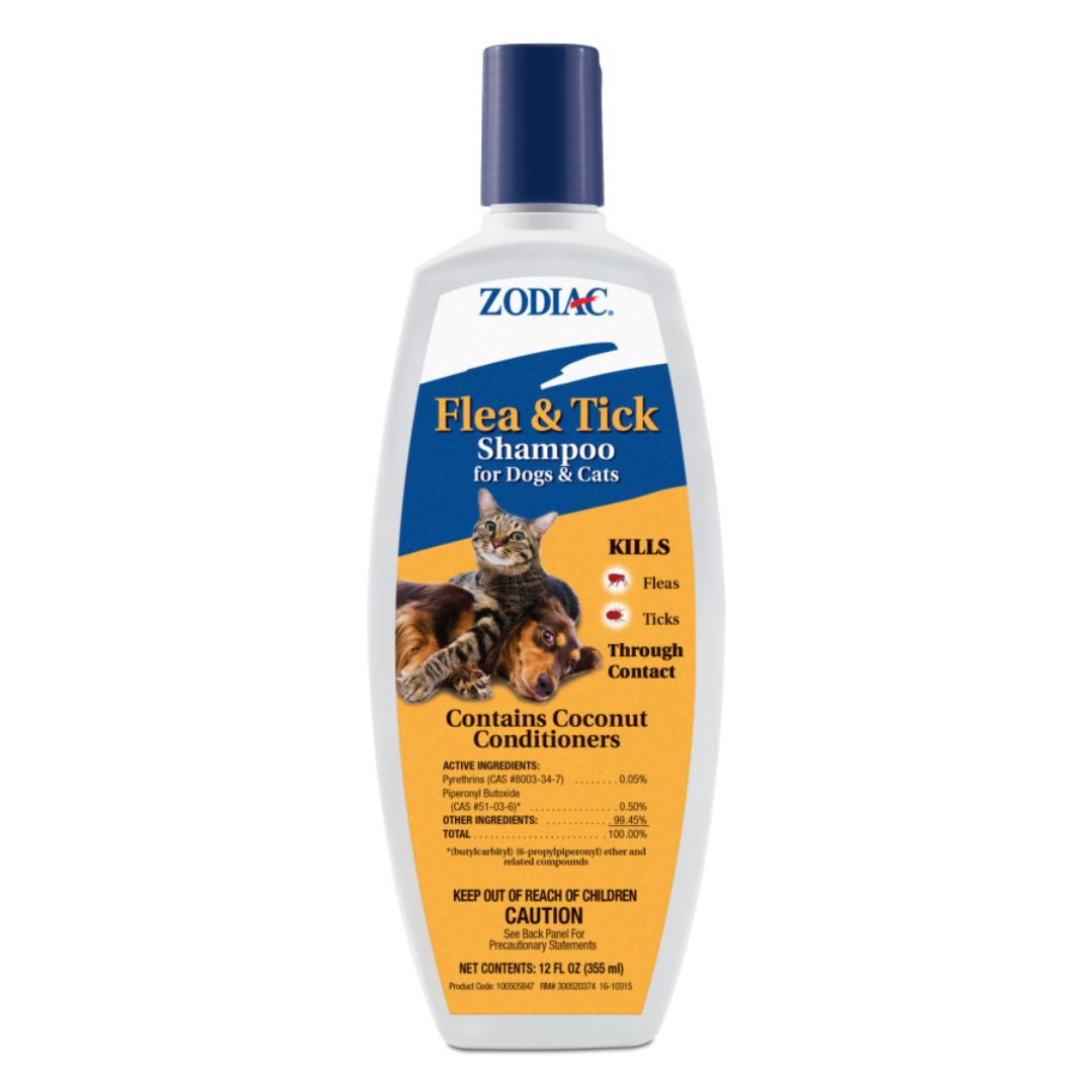 Zodiac Flea and Tick Pet Shampoo for Dogs and Cats 12 oz