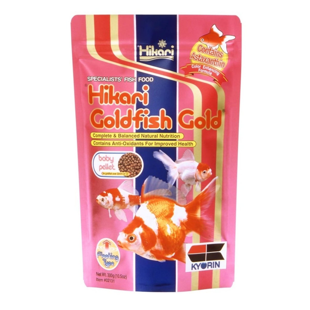 Hikari USA Goldfish Gold Pellets Fish Food 1ea/10.5 oz, Baby - Pets Perfect