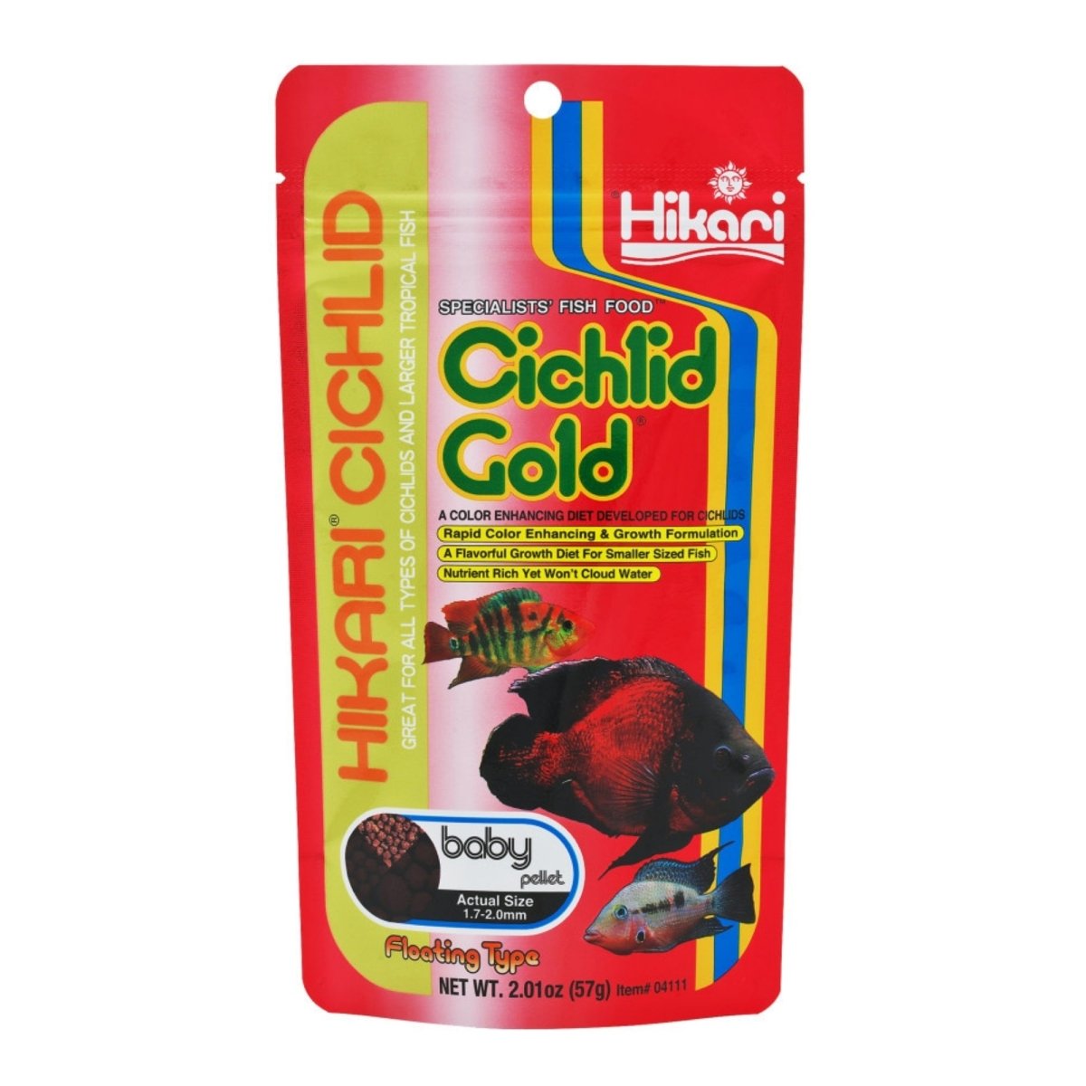 Hikari USA Cichlid Gold Baby Pellets Fish Food 1ea/2 oz, Baby - Pets Perfect
