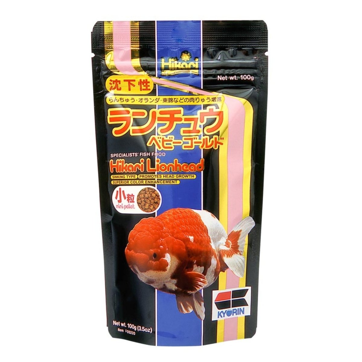 Hikari USA Lionhead Sinking Pellets Fish Food 1ea/3.5 oz, Mini - Pets Perfect
