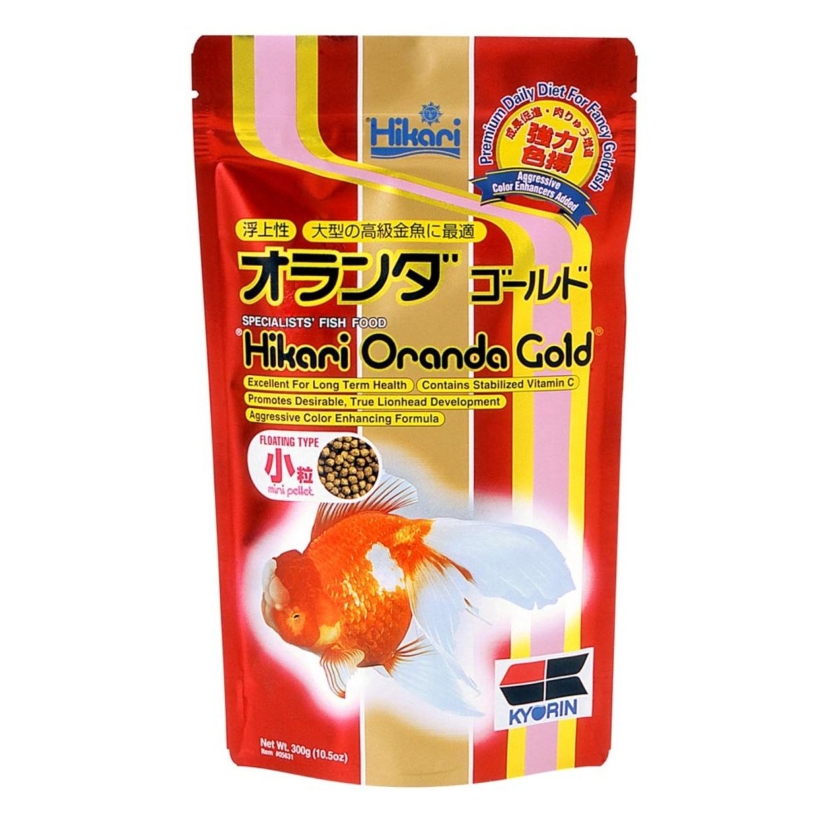 Hikari USA Oranda Gold Pellets Fish Food 1ea/10.5 oz, Mini - Pets Perfect