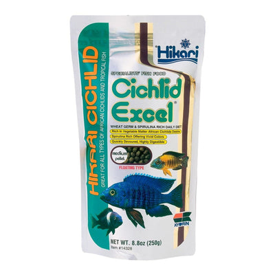 Hikari USA Cichlid Excel Pellets Fish Food 1ea/8.8 oz, MD