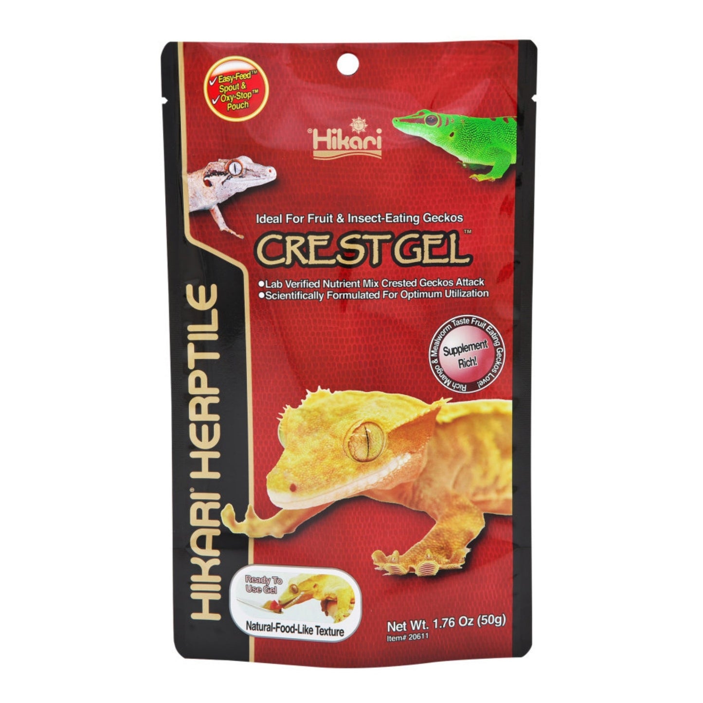 Hikari CrestGel Ready-to-Use Paste Diet for Crested Geckos, 1.76 oz