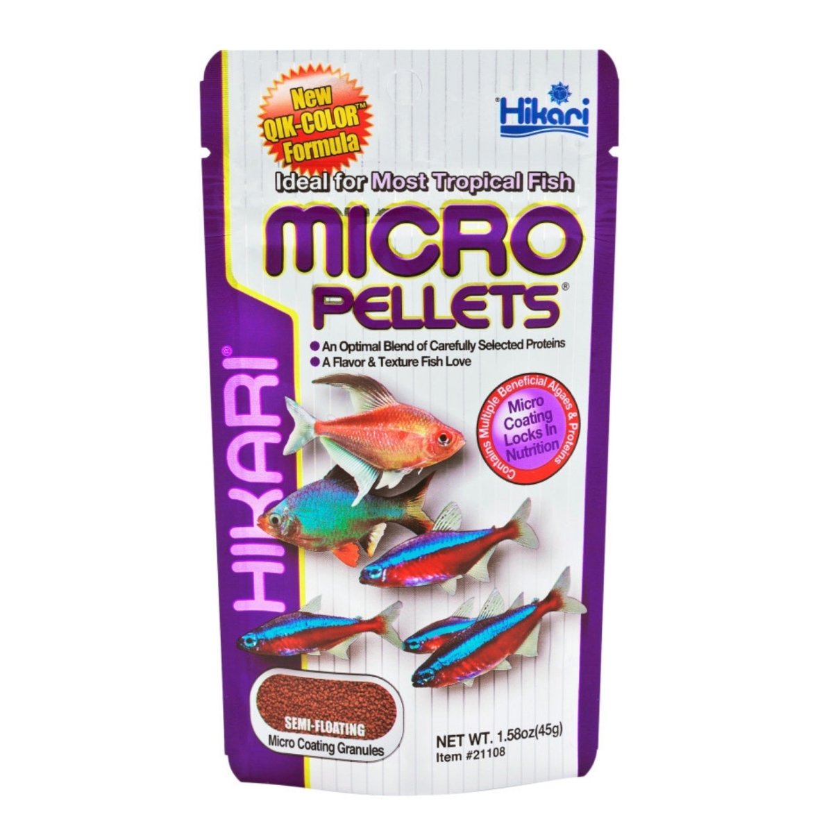 Hikari USA Tropical Pellets Fish Food 1ea/1.58 oz - Pets Perfect