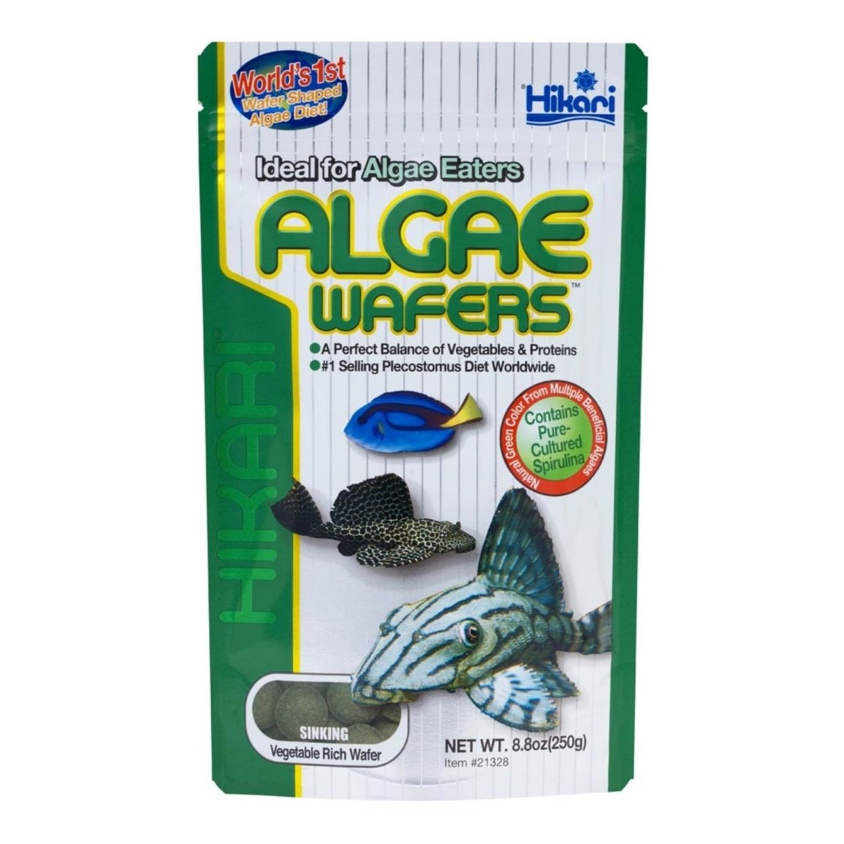 Hikari USA Algae Wafers Rapidly Sinking Wafer Fish Food 1ea/8.8 oz - Pets Perfect