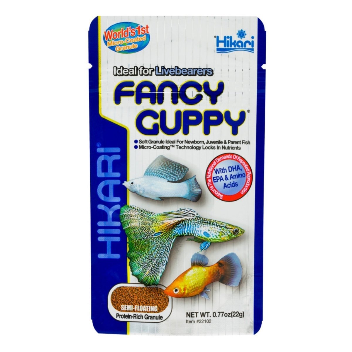 Hikari USA Tropical Fancy Guppy Granules Fish Food 1ea/0.77 oz - Pets Perfect