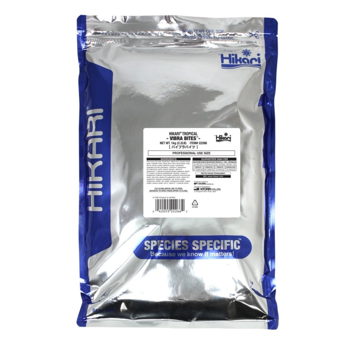 Hikari USA Vibra Bites Tropical Fish Food 1ea/2.2 lb - Pets Perfect