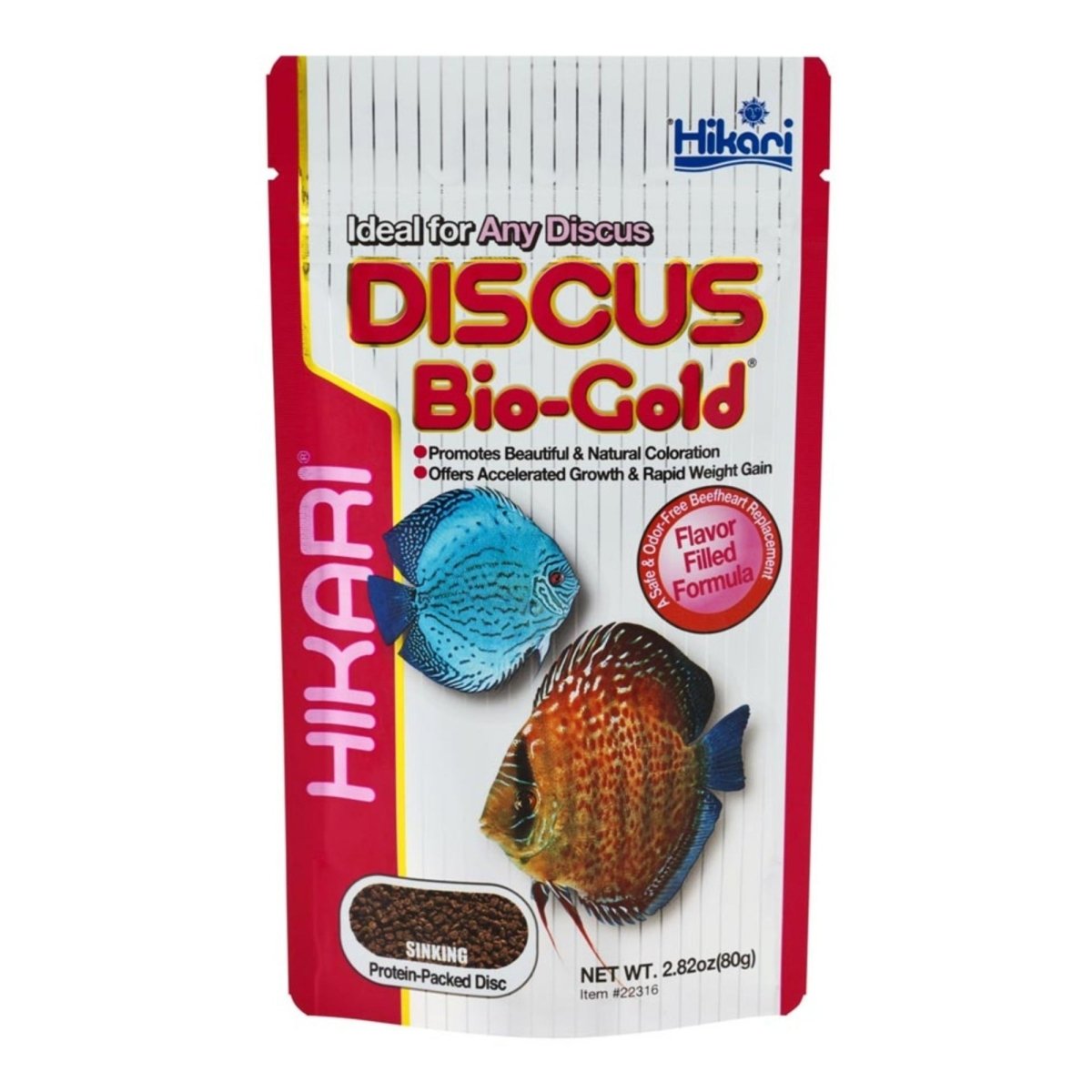 Hikari USA Discus BioGold Sinking Pellets Fish Food 1ea/2.82 oz - Pets Perfect