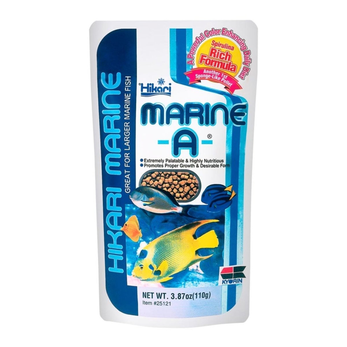 Hikari USA Marine A Pellets Slow Sinking Fish Food 1ea/3.87 oz - Pets Perfect