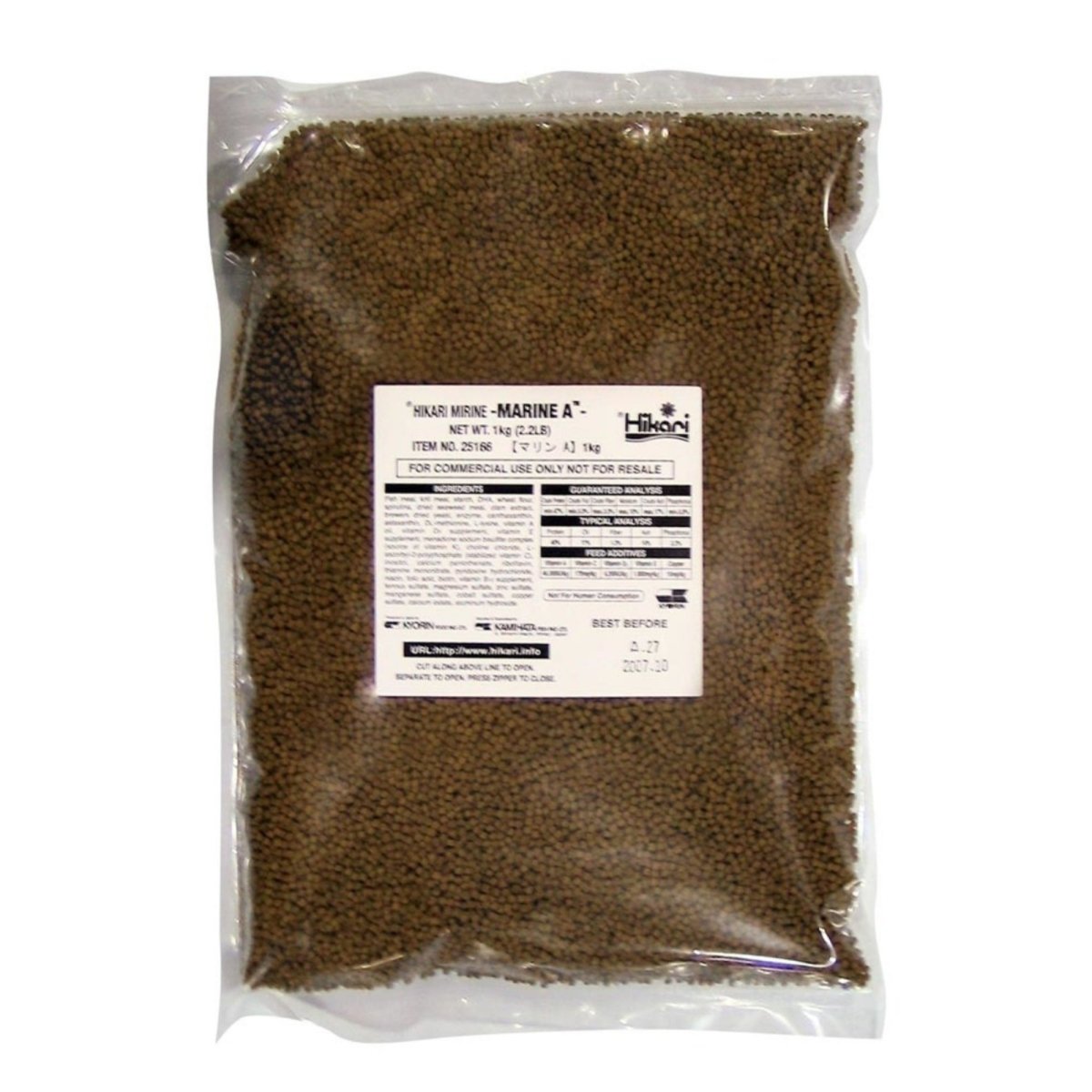 Hikari USA Marine A Pellets Slow Sinking Fish Food 1ea/2.2 lb - Pets Perfect