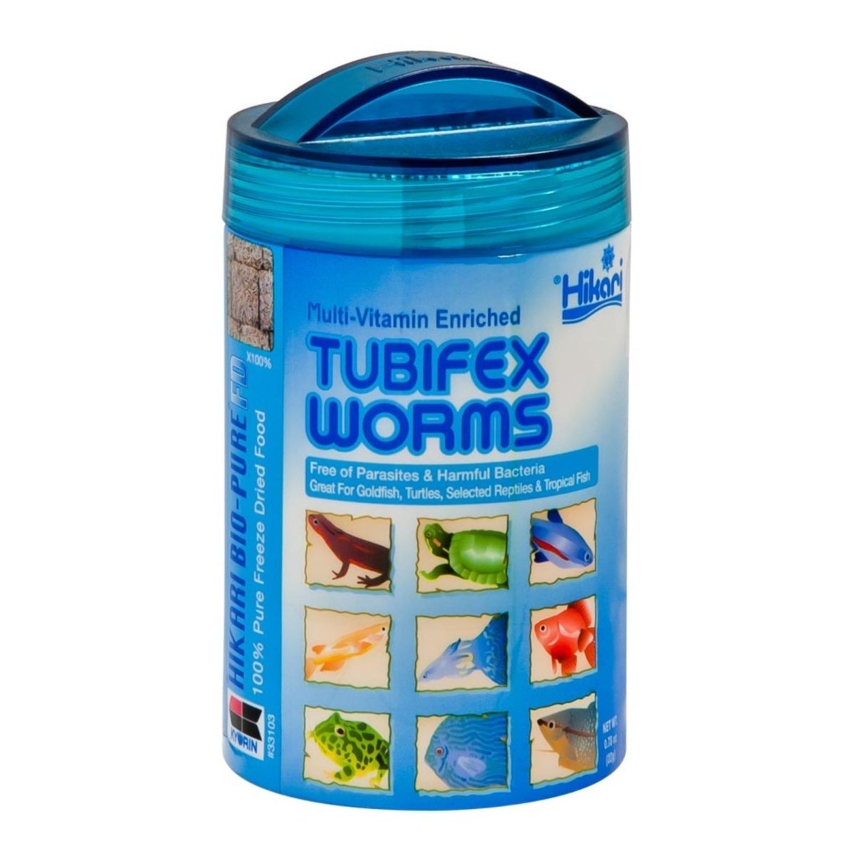 Hikari USA BioPure Tubifex Worms Freeze Dried Fish Food 1ea/0.78 oz - Pets Perfect