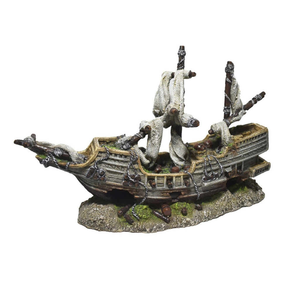 Hikari USA Galleon Shipwreck Resin Ornament
1ea/8.9 in