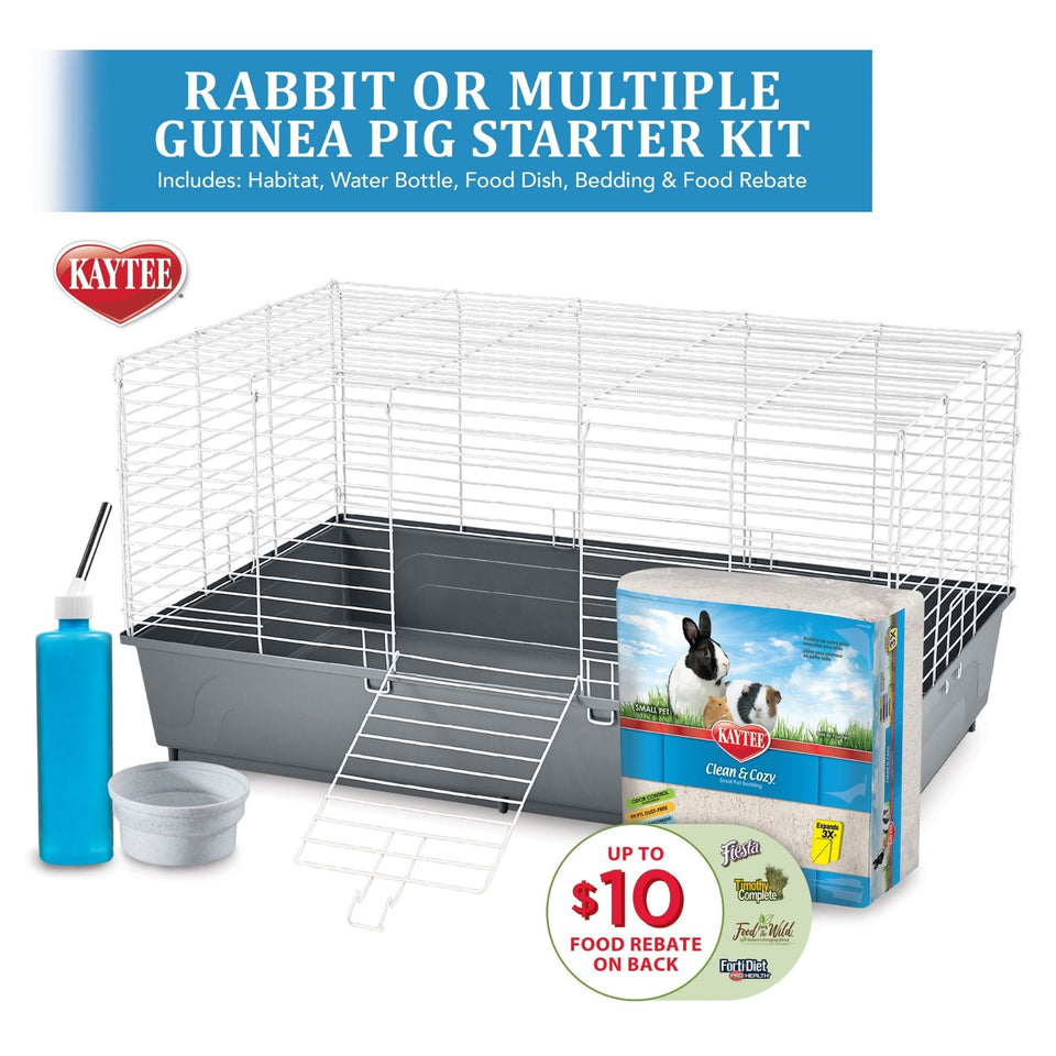 Kaytee My First Home Rabbit or Multiple Guinea Pig Starter Kit 1ea/42 X 18 X 20
