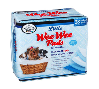 Four Paws WeeWee Superior Performance Little Dog Pee Pads 16.5 in x 23.5 in 28 ct