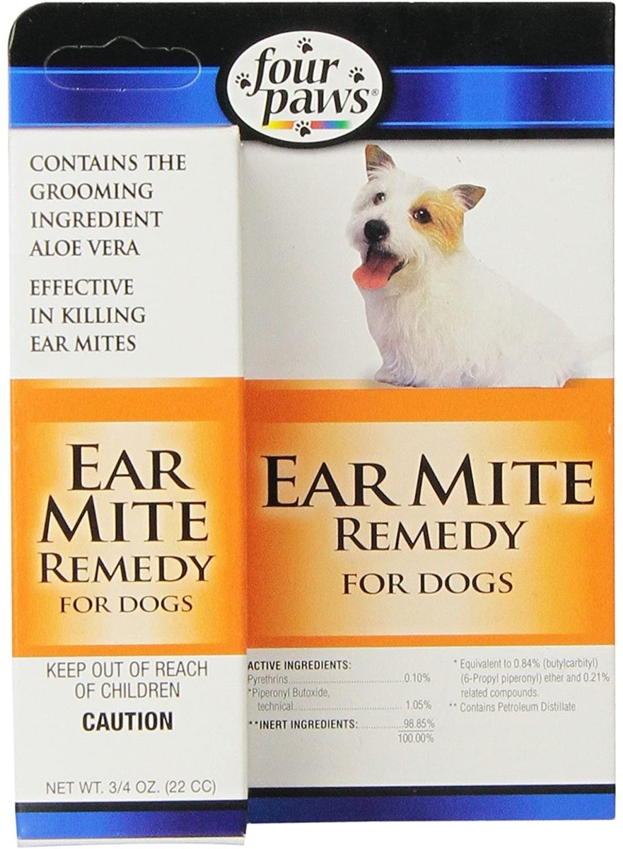 Four Paws Healthy Promise Aloe Ear Mite Treatment For Dogs 1ea/0.75 oz - Pets Perfect