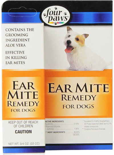 Four Paws Healthy Promise Aloe Ear Mite Treatment For Dogs 0.75 oz