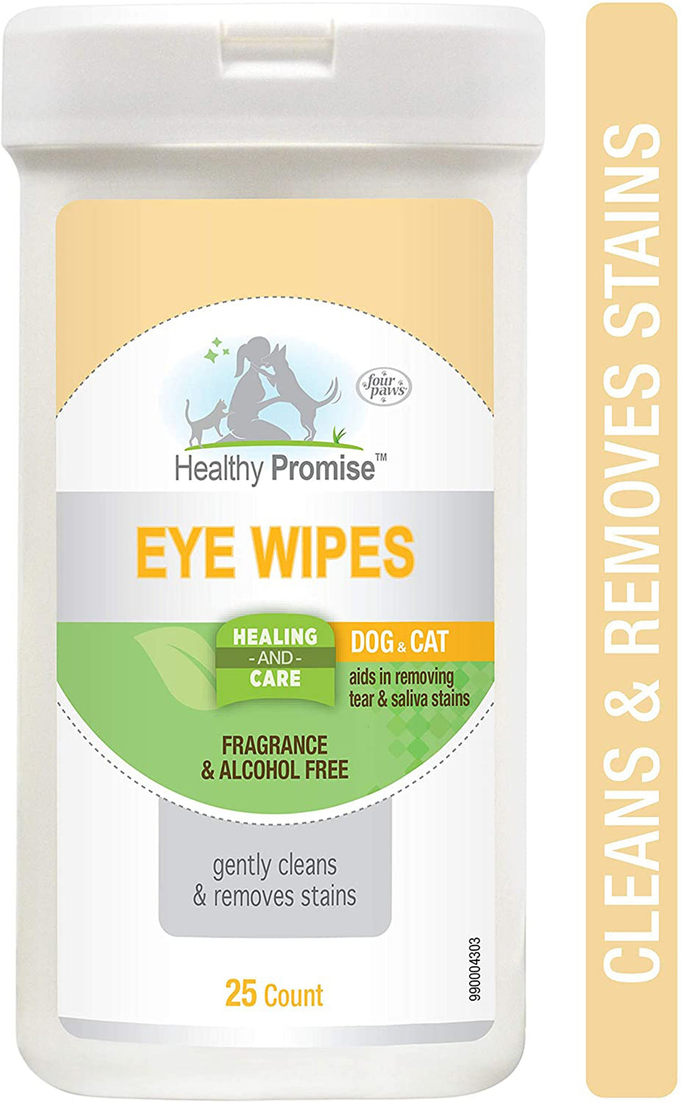 Four Paws Eye Wipes for Dog & Cat Eye Wipes 25 ct