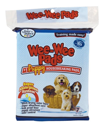 Four Paws WeeWee Superior Performance Dog Pee Pads, 22 in x 23 in 7 ct