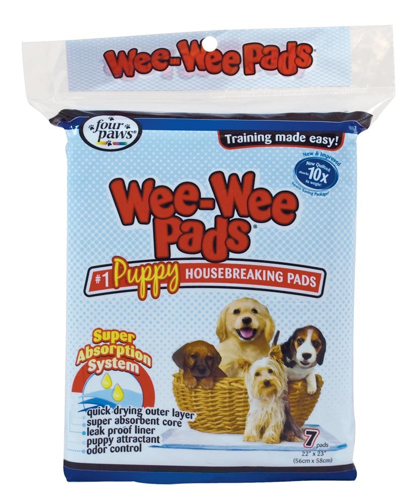 Four Paws WeeWee Superior Performance Dog Pee Pads, 22 in x 23 in 7 ct