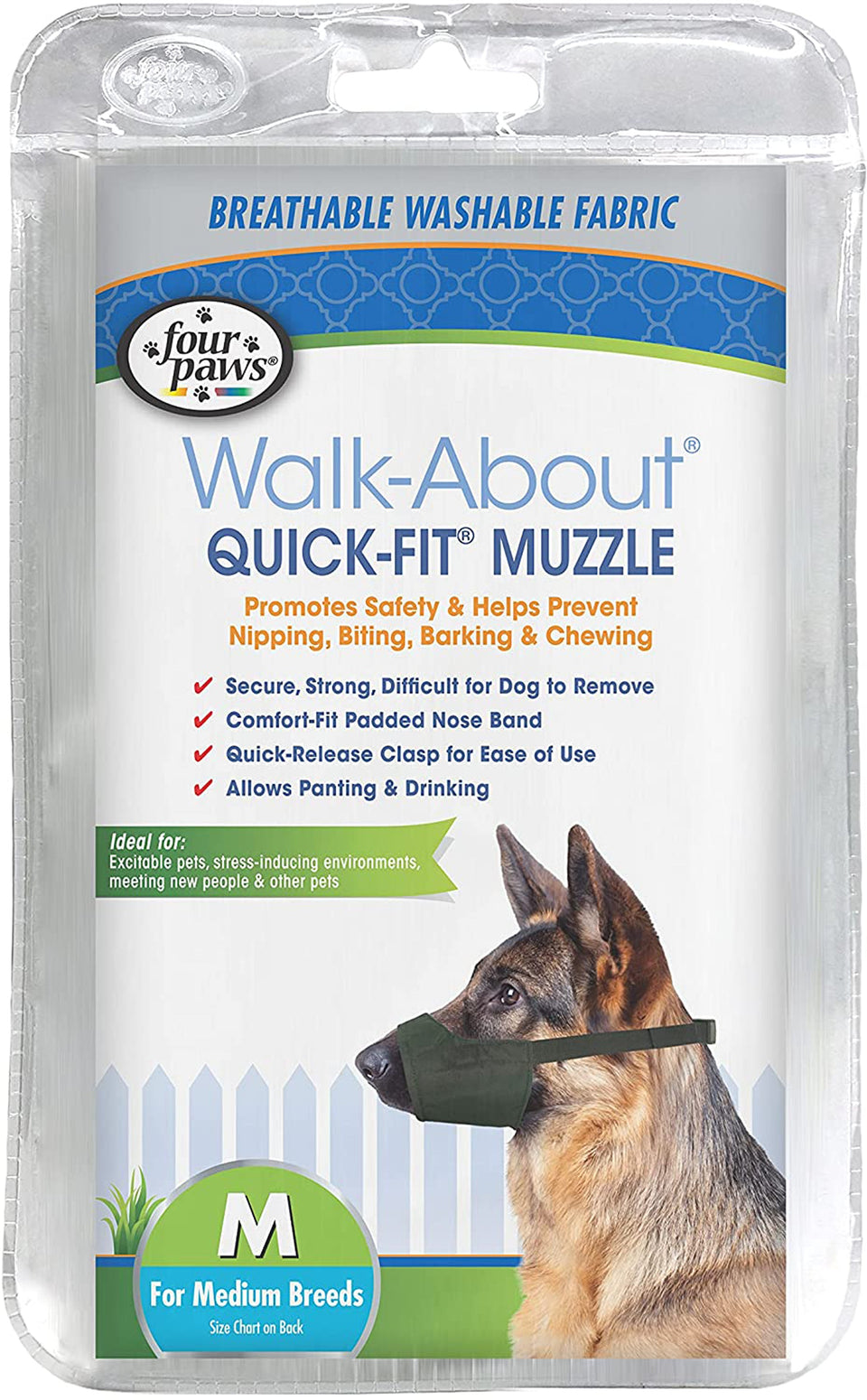 Four Paws QuickFit Dog Muzzle Medium 1 ct