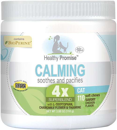 Four Paws Healthy Promise Cat Calming Chews Calming 1ea/110 ct - Pets Perfect