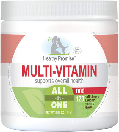 Four Paws Healthy Promise Dog Multivitamin Soft Dog Chews Savory
