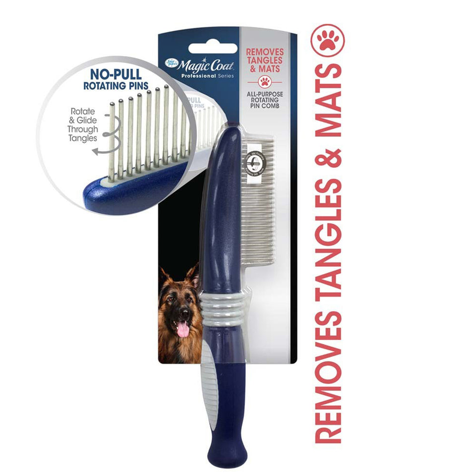 Four Paws Magic Coat Professional Series AllPurpose Rotating Pin Comb for Dogs 1 ct
