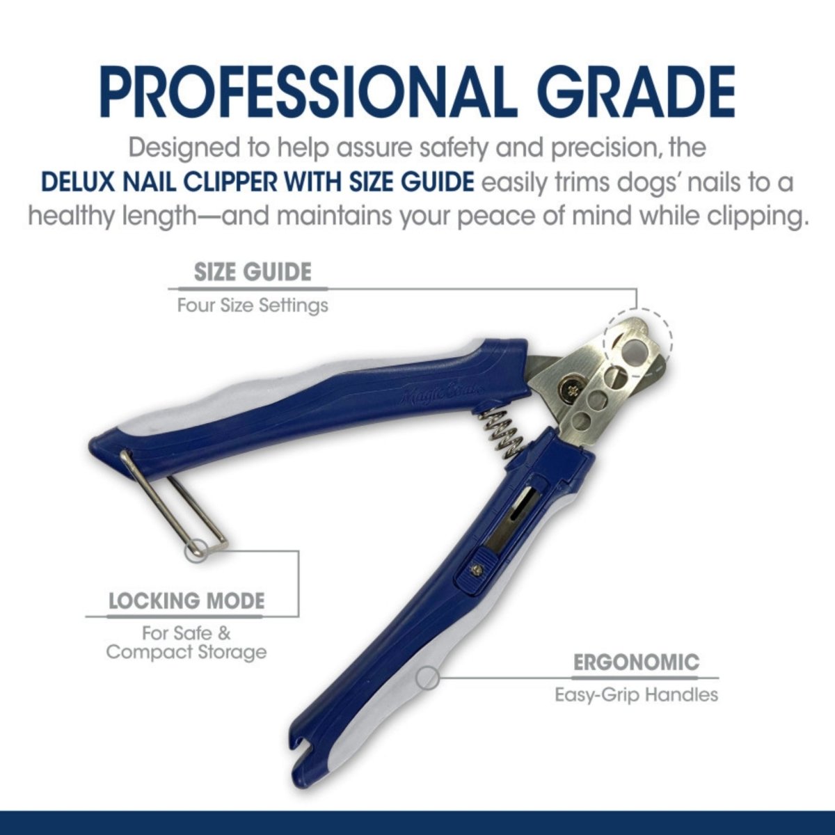 Four Paws Magic Coat Professional Series Deluxe Dog Nail Clipper with Size Guide 1ea/1 ct - Pets Perfect