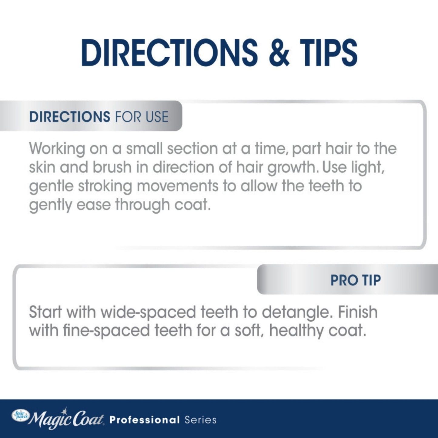 Four Paws Magic Coat Professional Series Non-Slip Grip Pet Comb (1 ct), view 2