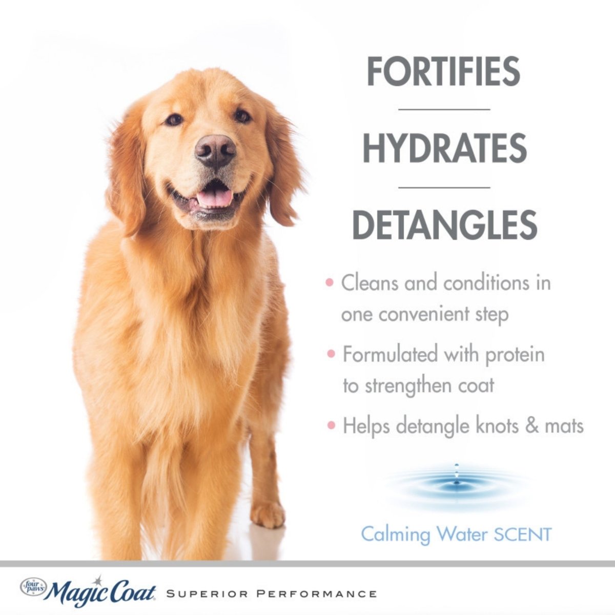Four Paws Magic Coat Cleanse Conditions 2in1 Dog Shampoo and Conditioner Calming Water, 1ea/16 oz 1 ct - Pets Perfect