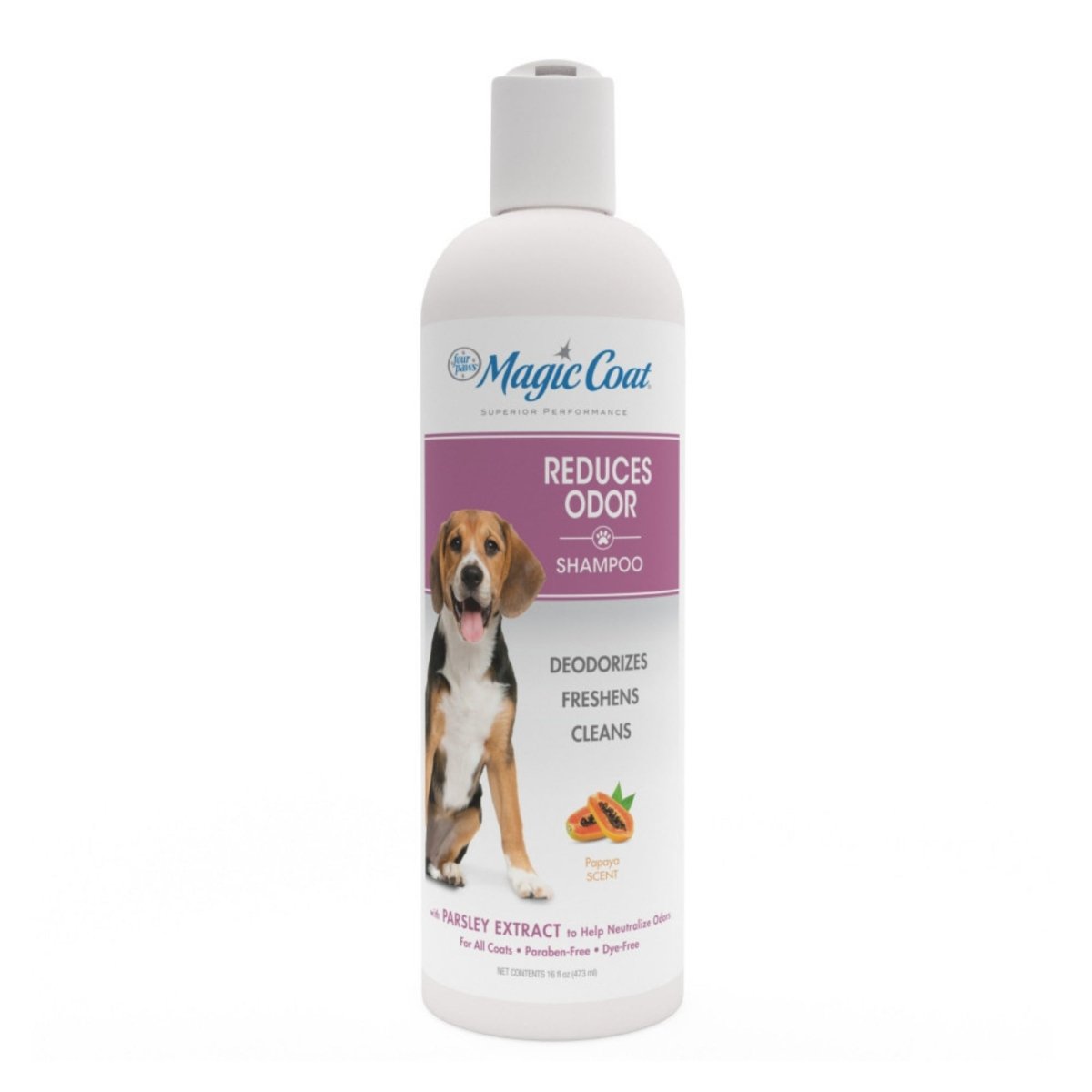 Four Paws Magic Coat Odor Reducing Dog Shampoo Papaya, 1ea/16 oz 1 ct - Pets Perfect