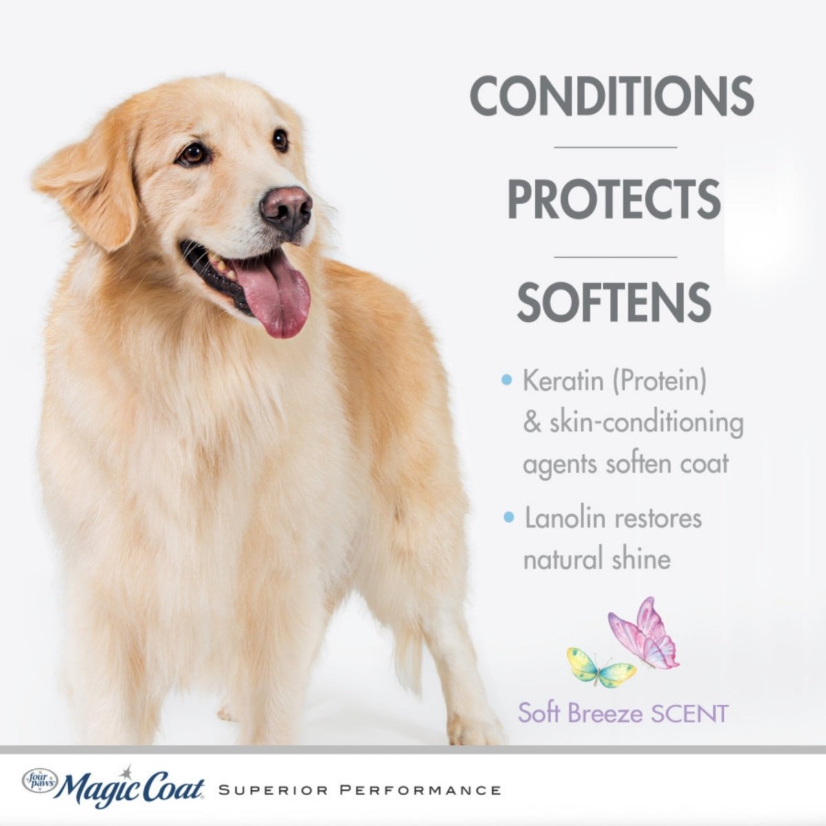 Four Paws Magic Coat Gentle Tearless Dog Shampoo Soft Breeze, 1ea/16 oz 1 ct - Pets Perfect