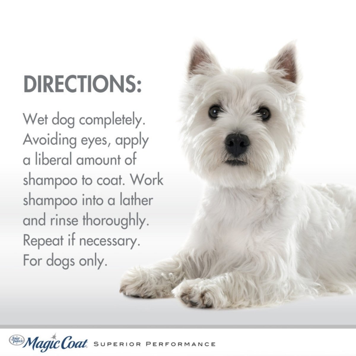 Four Paws Magic Coat Bright White Dog Shampoo Almond Shea Butter, 1ea/16 oz 1 ct - Pets Perfect