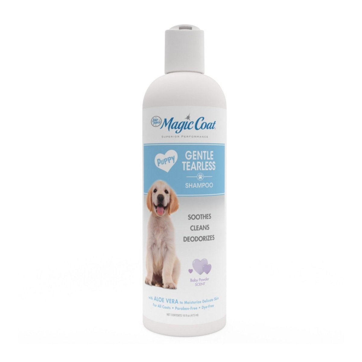 Four Paws Magic Coat Gentle Tearless Puppy Shampoo Baby Powder, 1ea/16 oz 1 ct - Pets Perfect