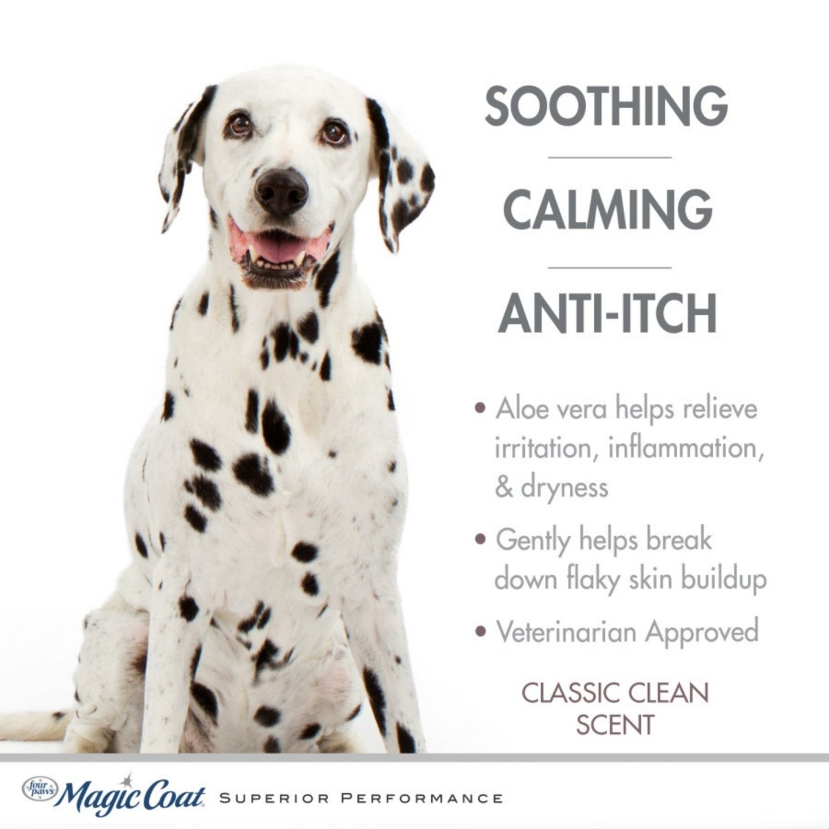 Four Paws Magic Coat Medicated Dog Shampoo Classic Clean, 1ea/16 oz 1 ct - Pets Perfect