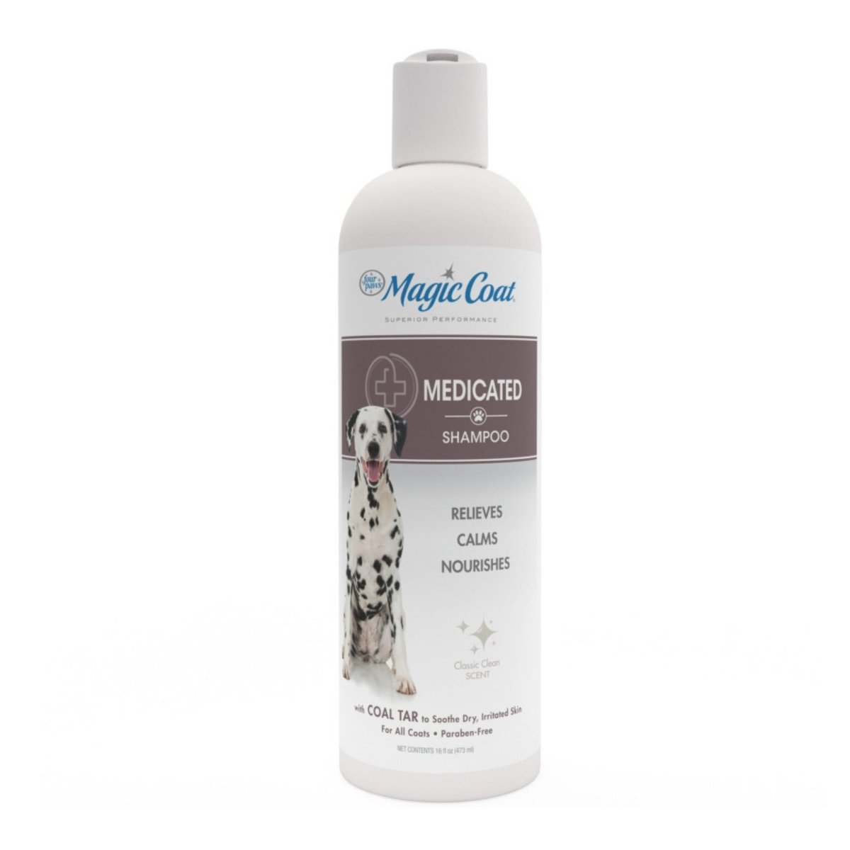Four Paws Magic Coat Medicated Dog Shampoo Classic Clean, 1ea/16 oz 1 ct - Pets Perfect