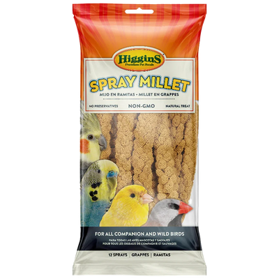 Higgins Spray Millet Natural Avian Treat 25 Lb