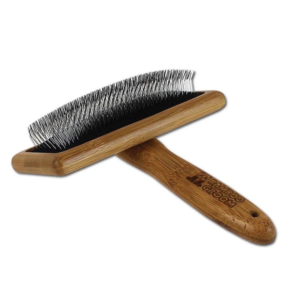 Bamboo Groom Slicker Brush Large - Pets Perfect