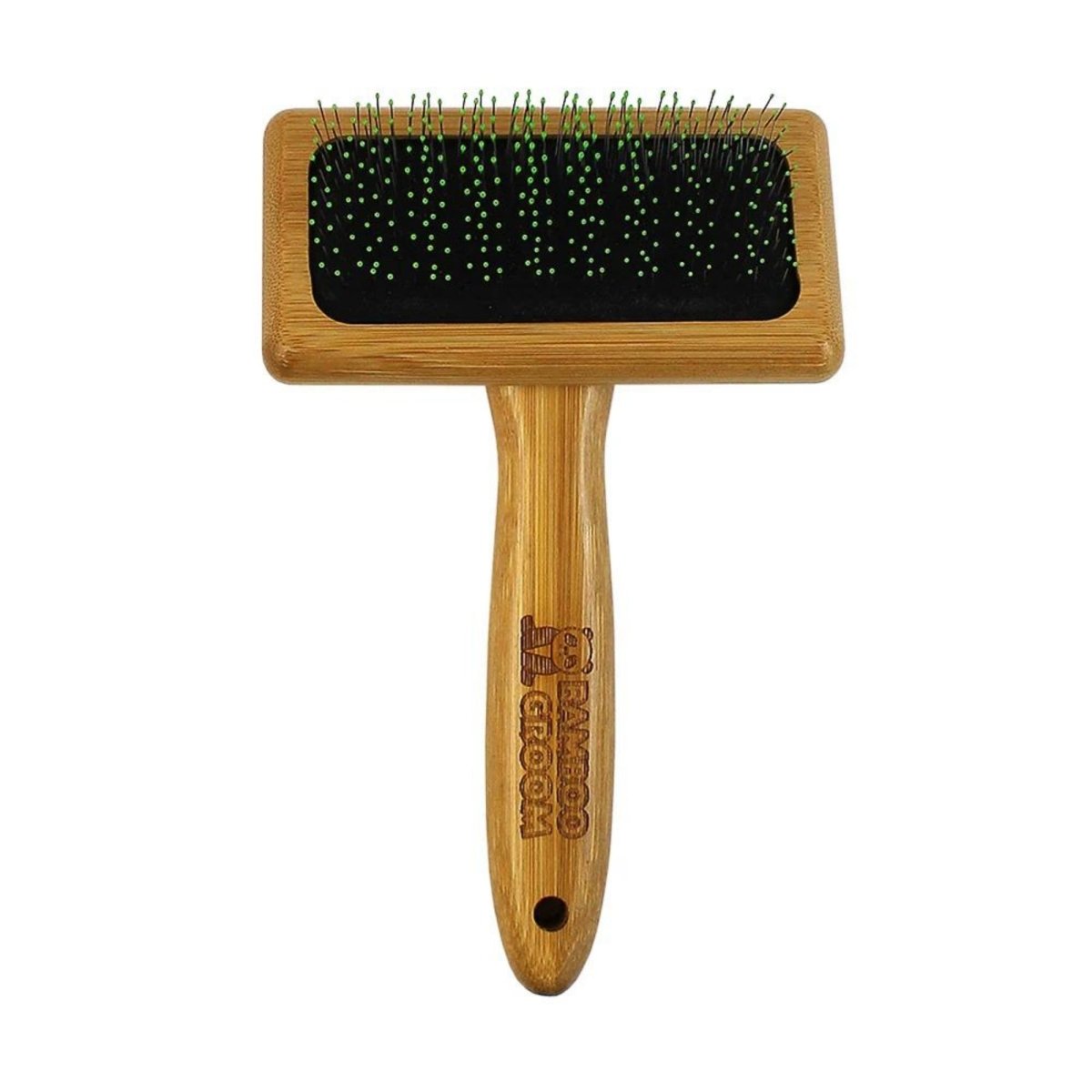 Bamboo Groom Soft Slicker Brush Medium - Pets Perfect