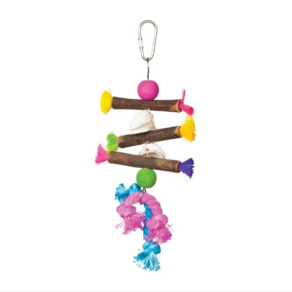 Tropical Teasers Shells And Sticks Bird Toy 5.5 x 9in.