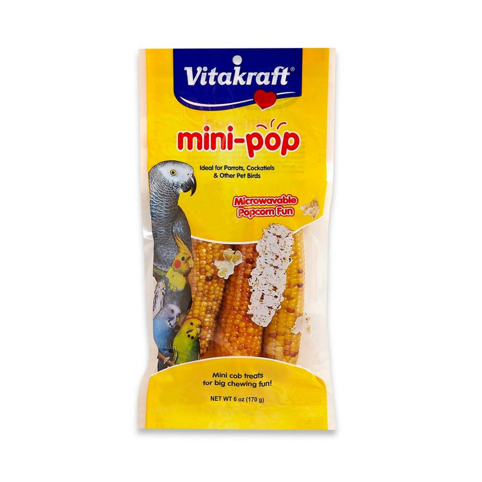 Vitakraft Mini-Pop Corn Cob Bird Treat 1ea/6oz., 4 ct