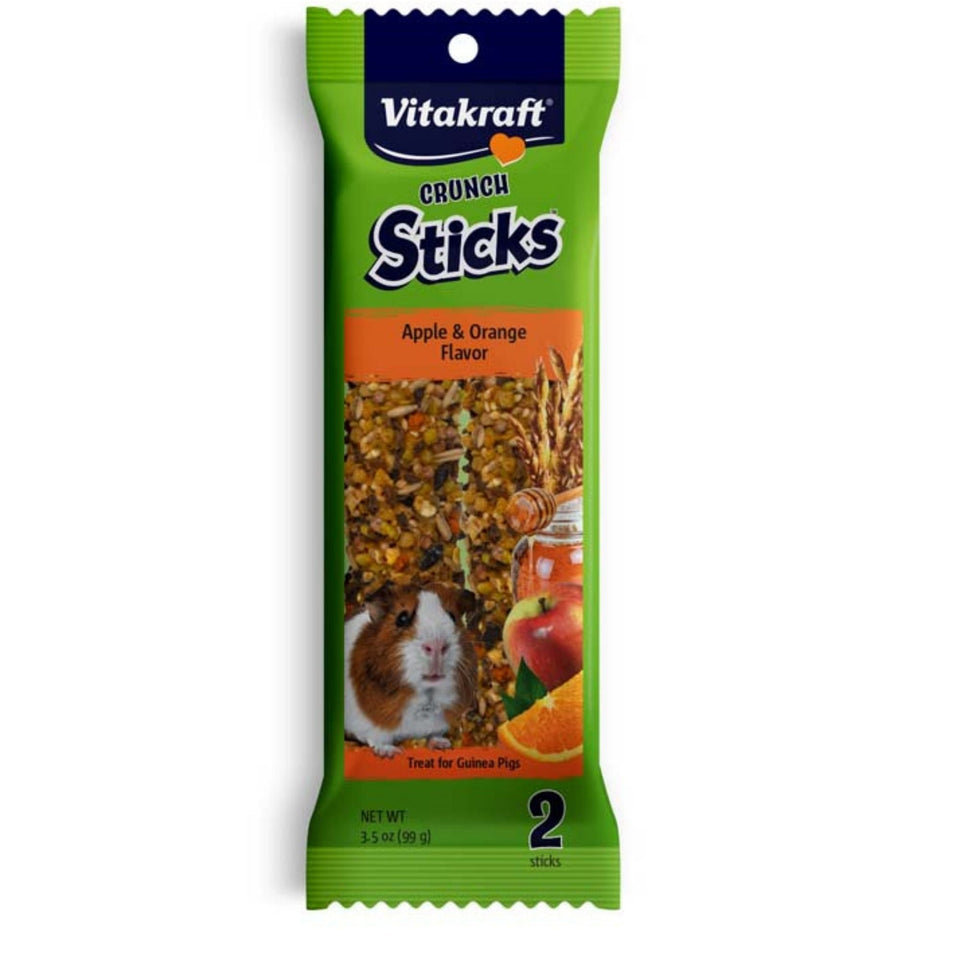 Vitakraft Crunch Sticks Guinea Pig Treats Apple & Orange 1ea/3.5oz., 2 ct