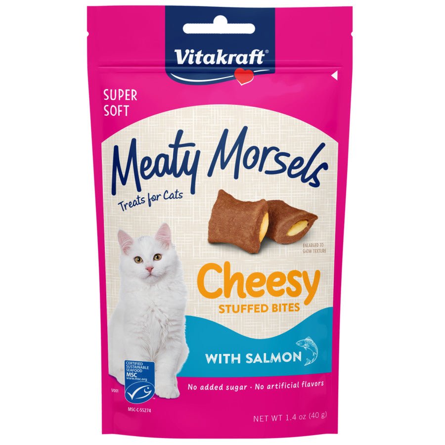 Vitakraft Meaty Morsels Cheesy Stuffed Bites Cat Treats Cheesy with