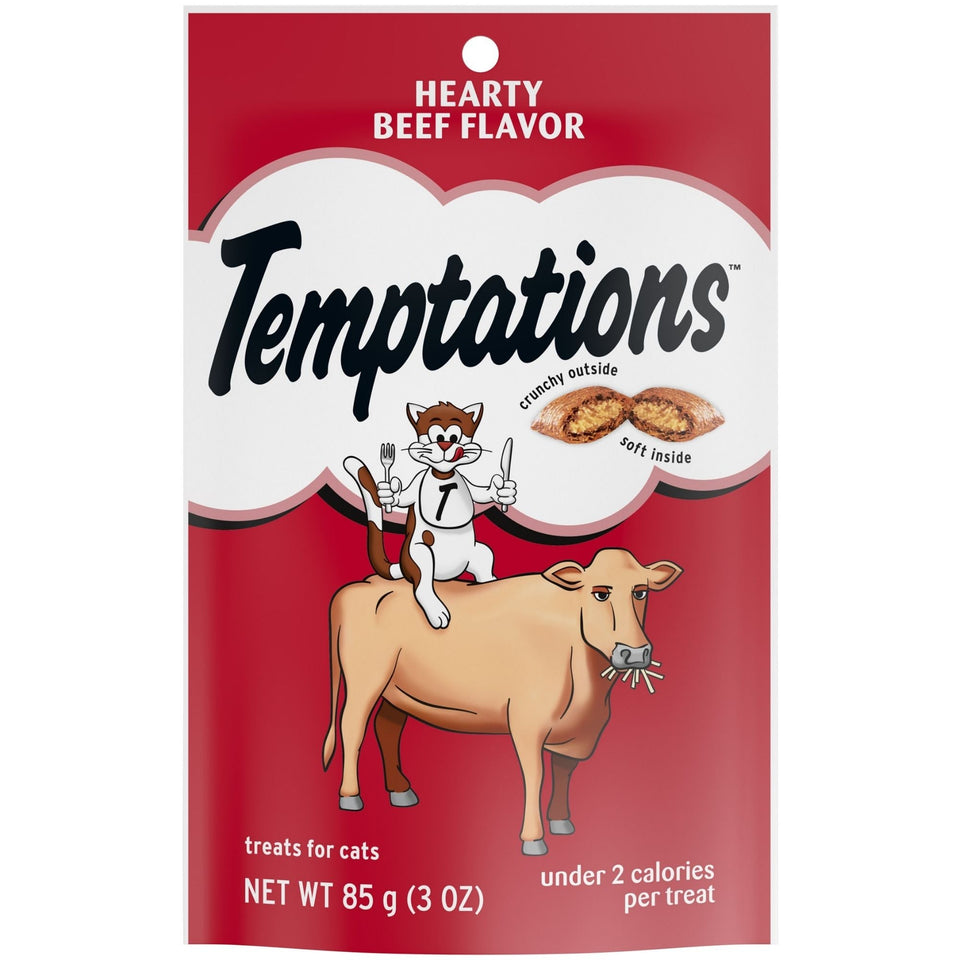Temptations Classics Crunchy & Soft Adult Cat Treats Hearty Beef 1ea/3oz.