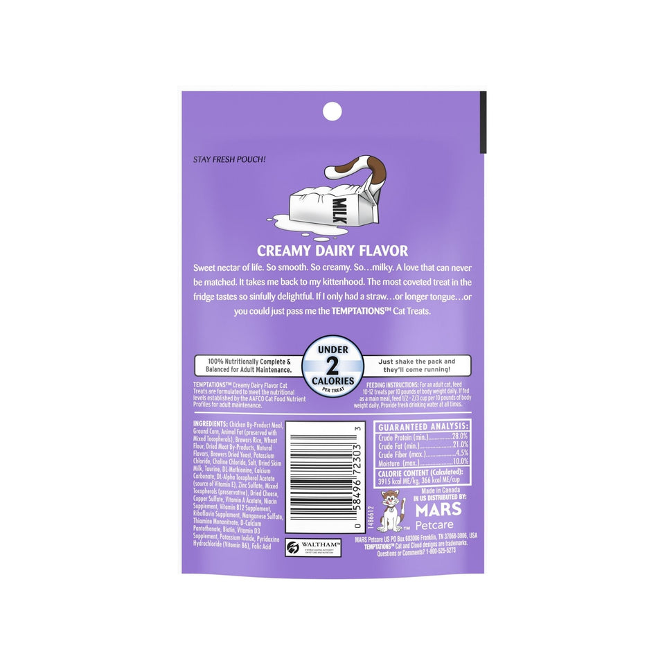 Temptations Classics Crunchy & Soft Adult Cat Treats Creamy Dairy 1ea/3oz.
